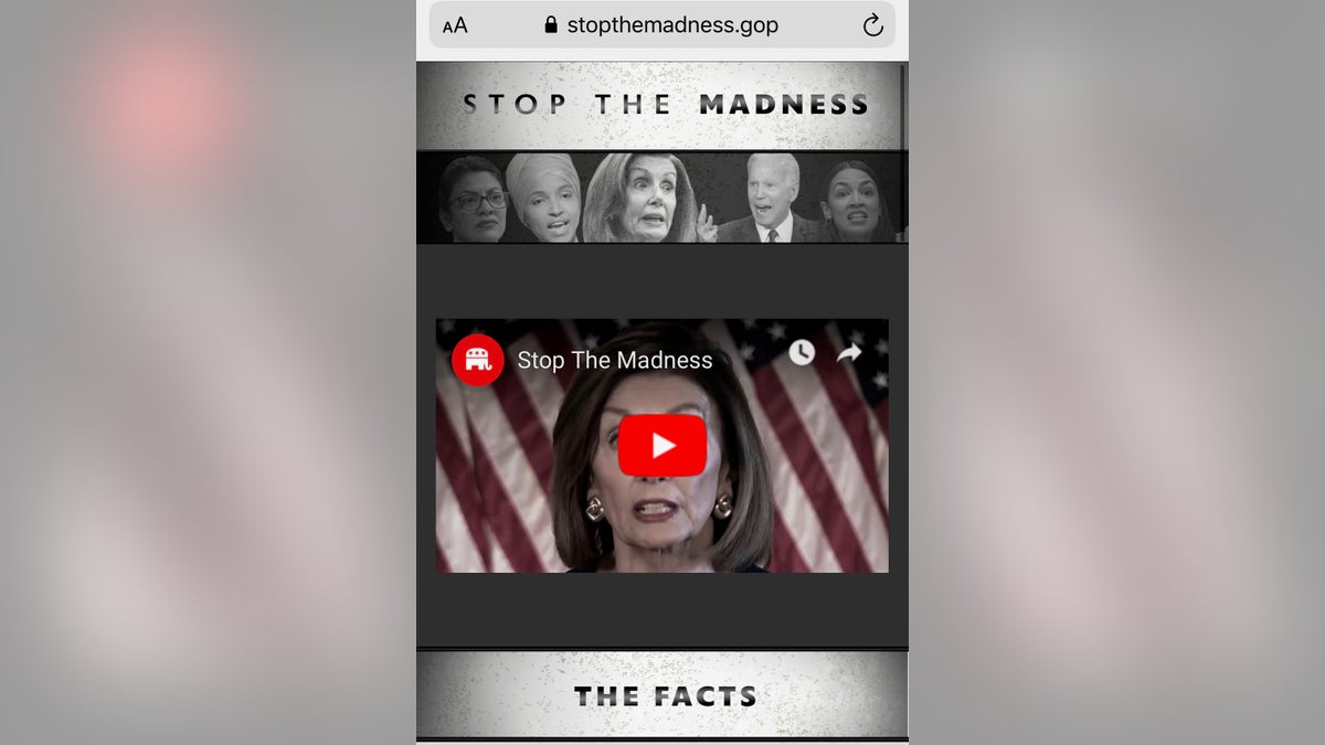 As part of their aggressive impeachment response, the RNC on Monday launched a new website, stopthemadness.gop.