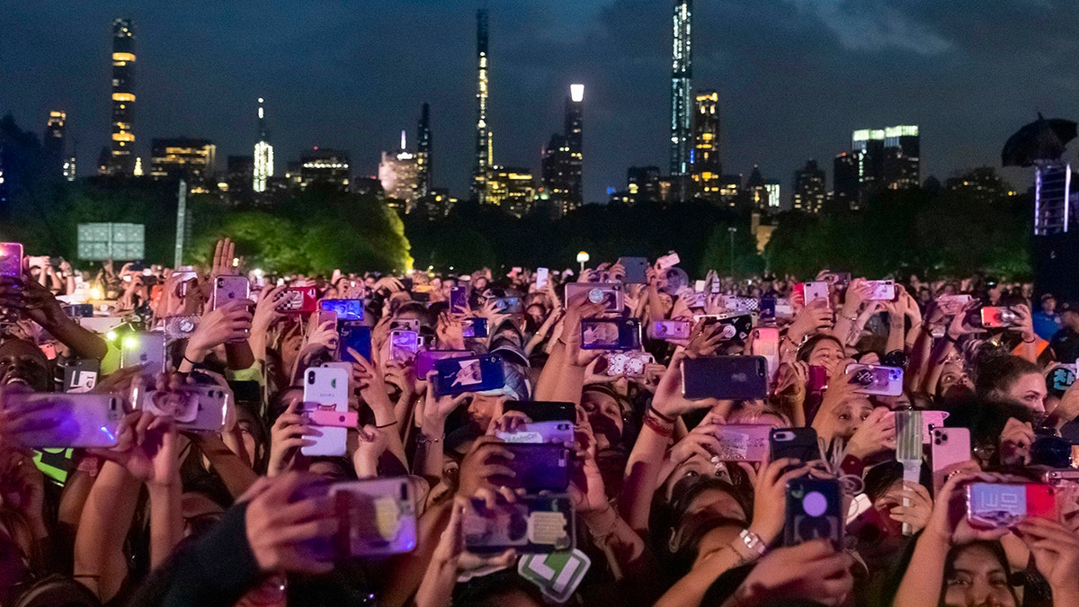 The crowd is seen at the 2019 Global Citizen Festival in Central Park on Saturday, Sept. 28, 2019, in New York.