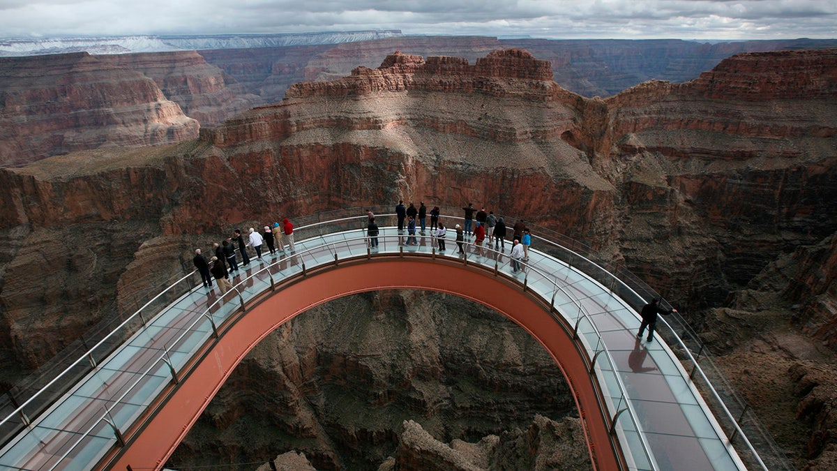 A 28-year-old man jumped from the Grand Canyon Skywalk on Saturday, according to officials.
