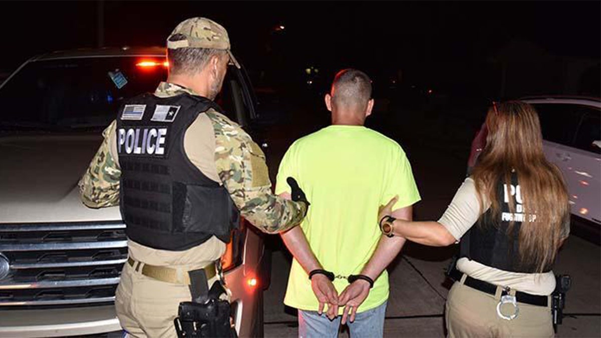 Deportation officers with U.S. Immigration and Customs Enforcement (ICE) arrested a three-time deported Mexican man wanted for homicide in California. (Immigration and Customs Enforcement)