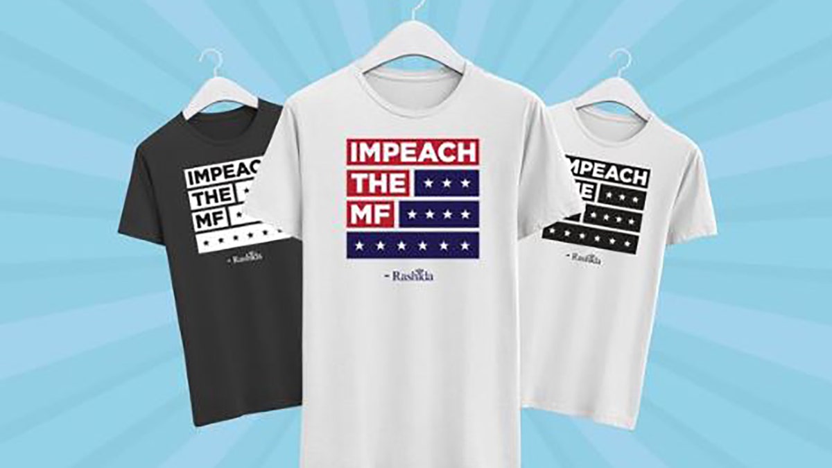 Rashida Tlaib's campaign selling 'Impeach the MF' T-shirts