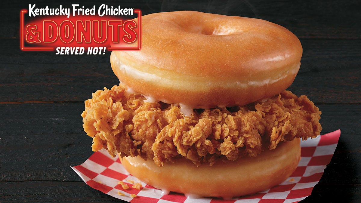 KFC donut sandwhich