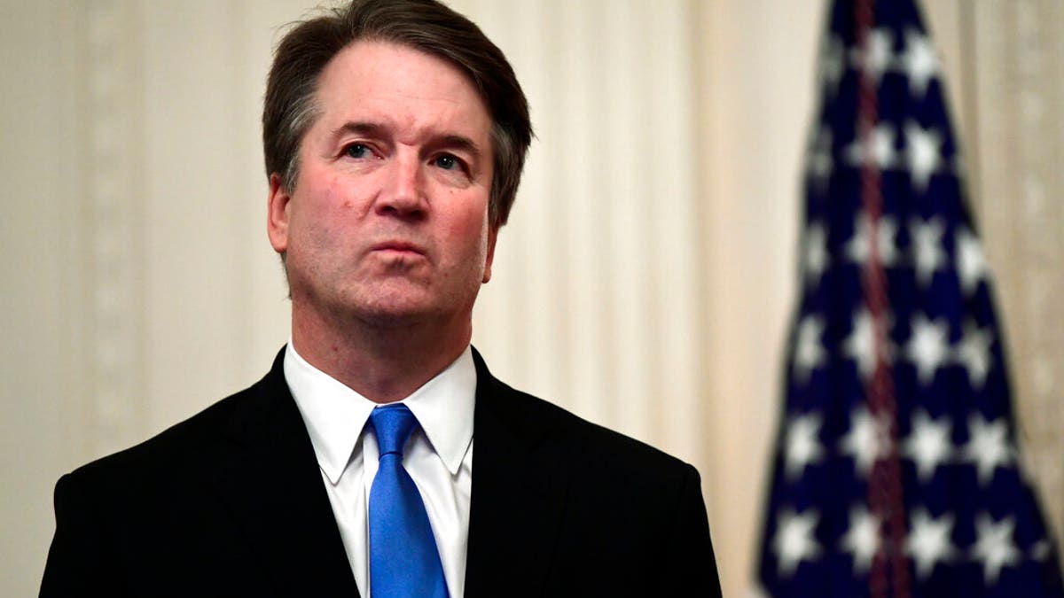 Brett Kavanaugh wears blue tie