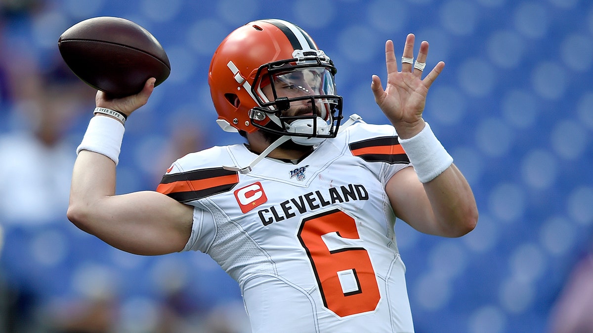 Baker Mayfield had a successful rookie season with the Browns. (AP Photo/Gail Burton)