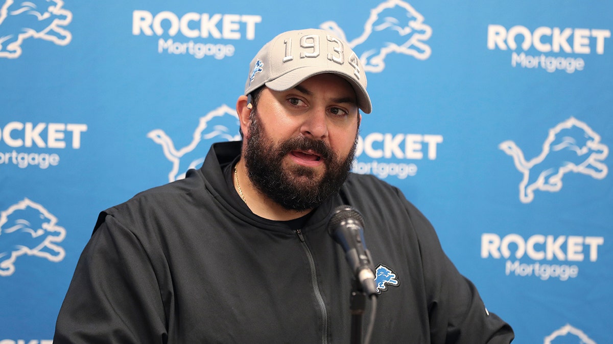 Detroit Lions coach Matt Patricia speaks during a news conference after the team's NFL preseason football game against the Cleveland Browns, on Aug. 29, 2019, in Cleveland. (AP Photo/Ron Schwane)