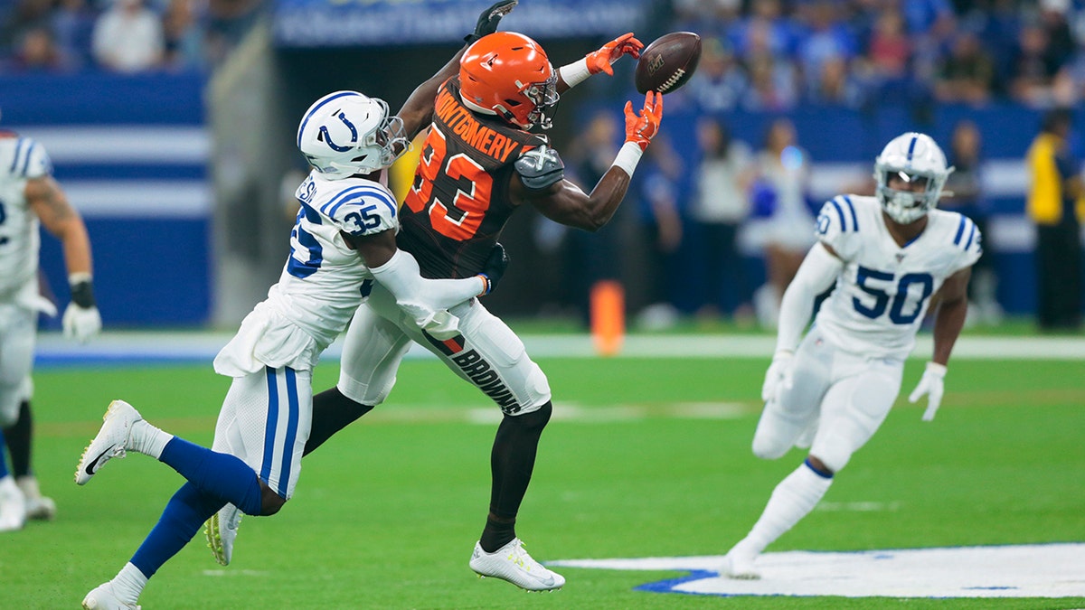 Recently re-signed cornerbacks Desir and Kenny Moore II and second-round draft Rock Ya-Sin, an emerging playmaker, could help the Colts become a top-10 defense. (AP Photo/AJ Mast, File)