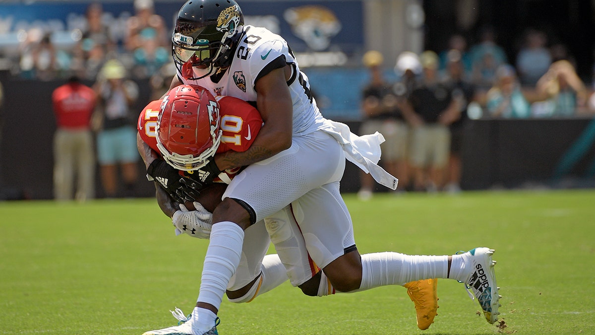 Tyreek Hill went down with an injury in Week 1. He came back to help the Chiefs make the playoffs (AP Photo/Phelan M. Ebenhack)