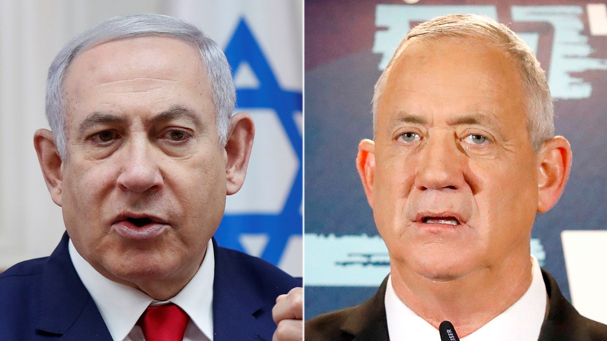 During last week’s unpreceded second election within a year, neither Gantz, right, nor Netanyahu appeared to secure the support of a majority of 61 members of the 120-seat parliament.