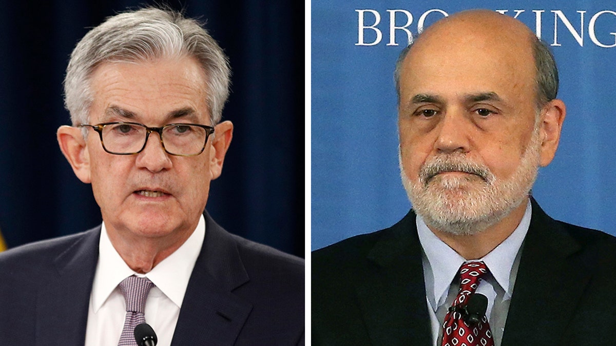 Jerome Powell and Ben Bernanke