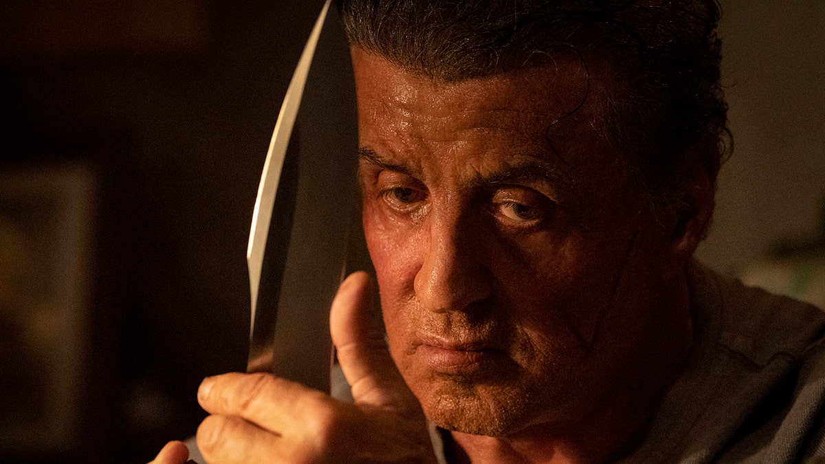 This image released by Lionsgate shows Sylvester Stallone as John Rambo in a scene from "Rambo: Last Blood."