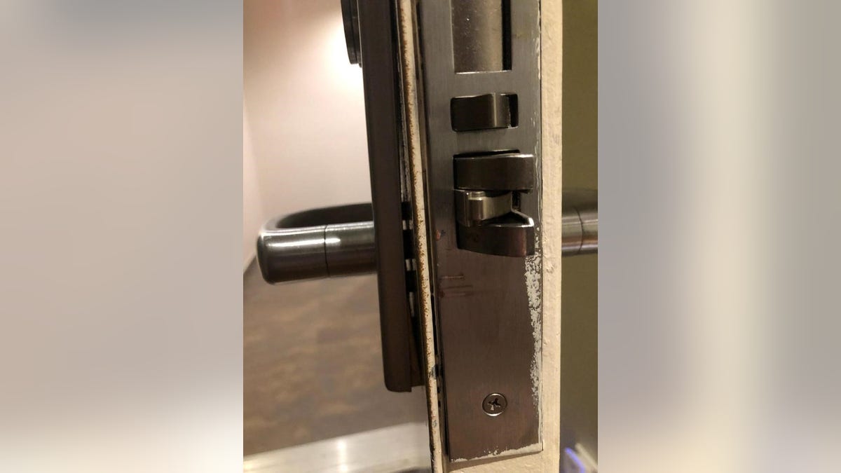 A Fox News employee's apartment was broken into Thursday as a burglar broke a lock to enter. 