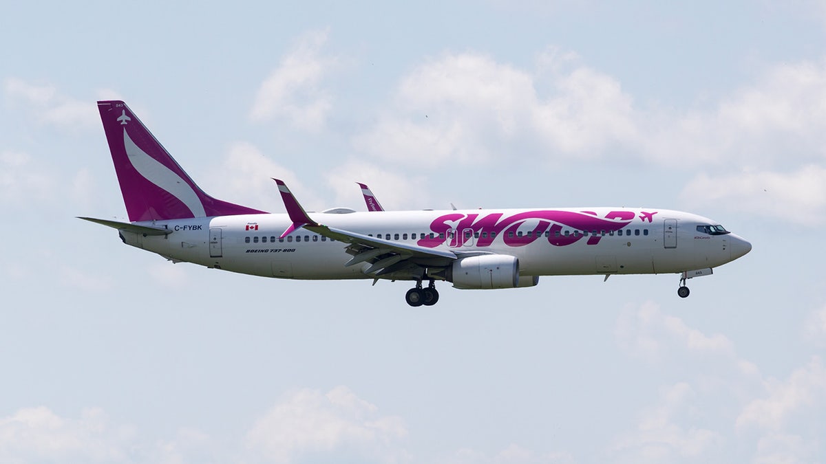 Canadian budget airline Swoop has apologized after a plane’s engine caught on fire and forced an emergency landing just ten minutes after takeoff, due to a bird strike.