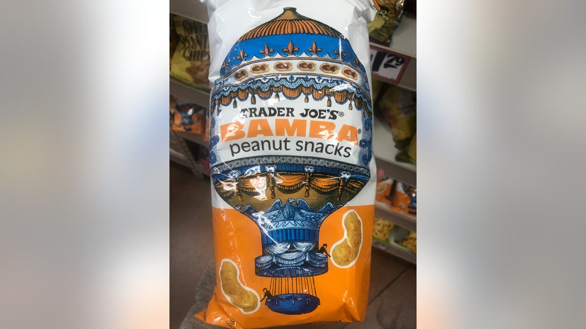 PETA shared an updated photo of Trader Joe's Bamba peanut snacks in the grocery store.