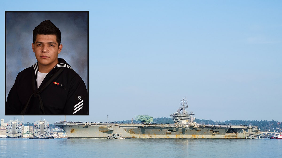 Logistics Specialist Seaman Juan José Garcia-Herrera, 21, died after a fall on the USS Nimitz late Friday.