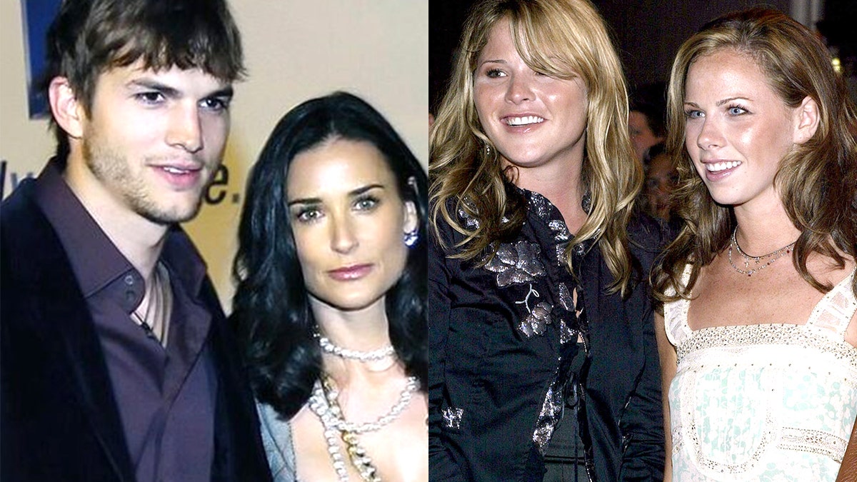 Demi Moore claims in her new book that Jenna Bush and Barbara Bush, right, smoked out of a bong at one of Ashton Kutcher's parties.