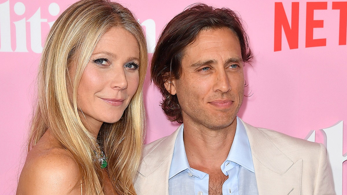 Gwyneth Paltrow and her husband Brad Falchuk arrive for the Netflix premiere of "The Politician" at the DGA theatre in New York City on Sept. 26, 2019.