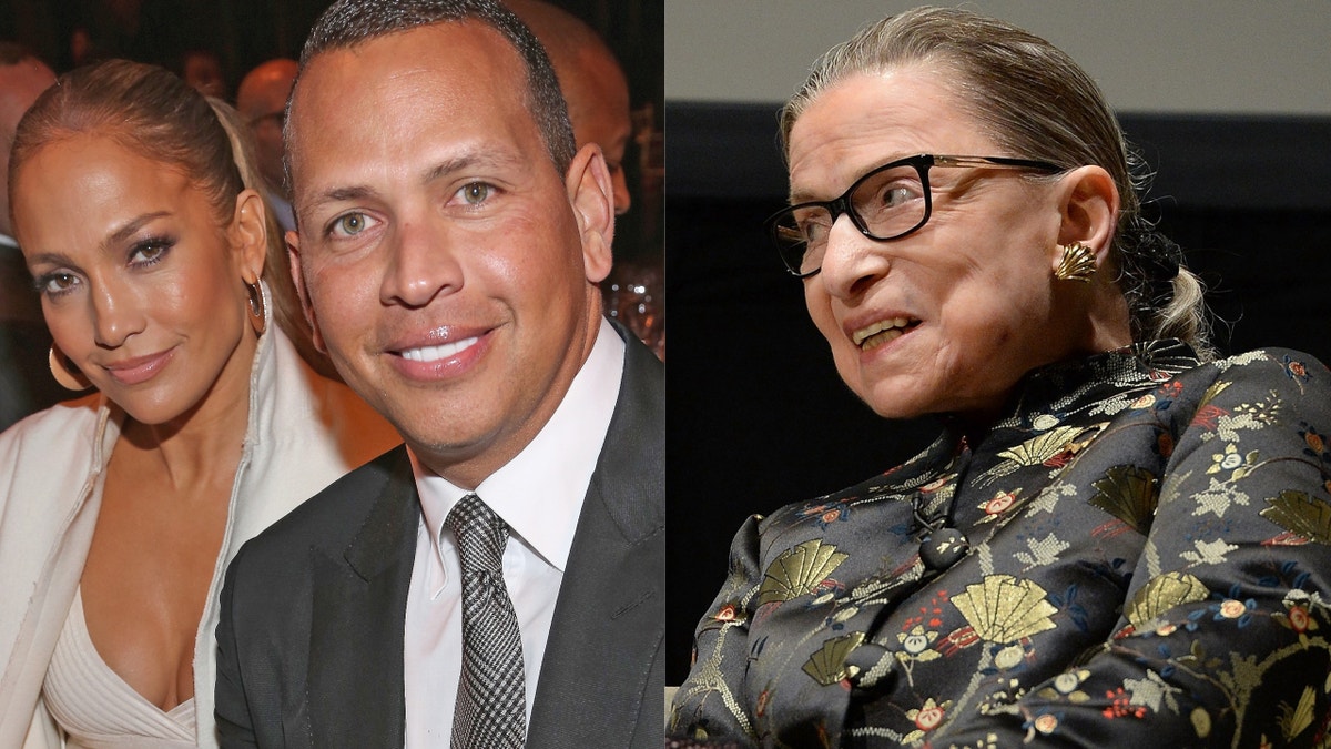 Jennifer Lopez and Alex Rodriguez asked Supreme Court Justice Ruth Bader Ginsburg for marriage advice. The couple got engaged in spring 2019.