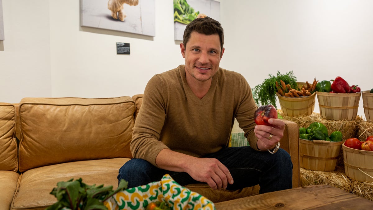 Nick Lachey is working with Subway's Feeding America to provide fresh vegetables for local food banks and pantries.