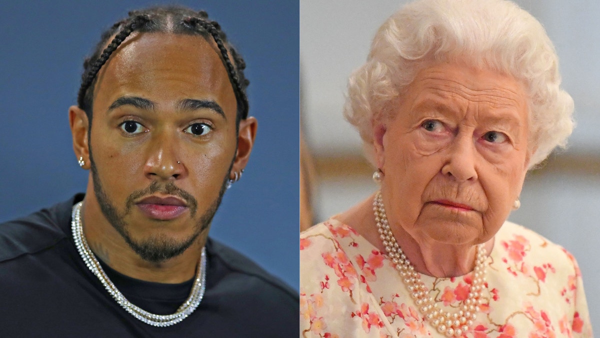 Lewis Hamilton says Queen Elizabeth II scolded him for his table manners.