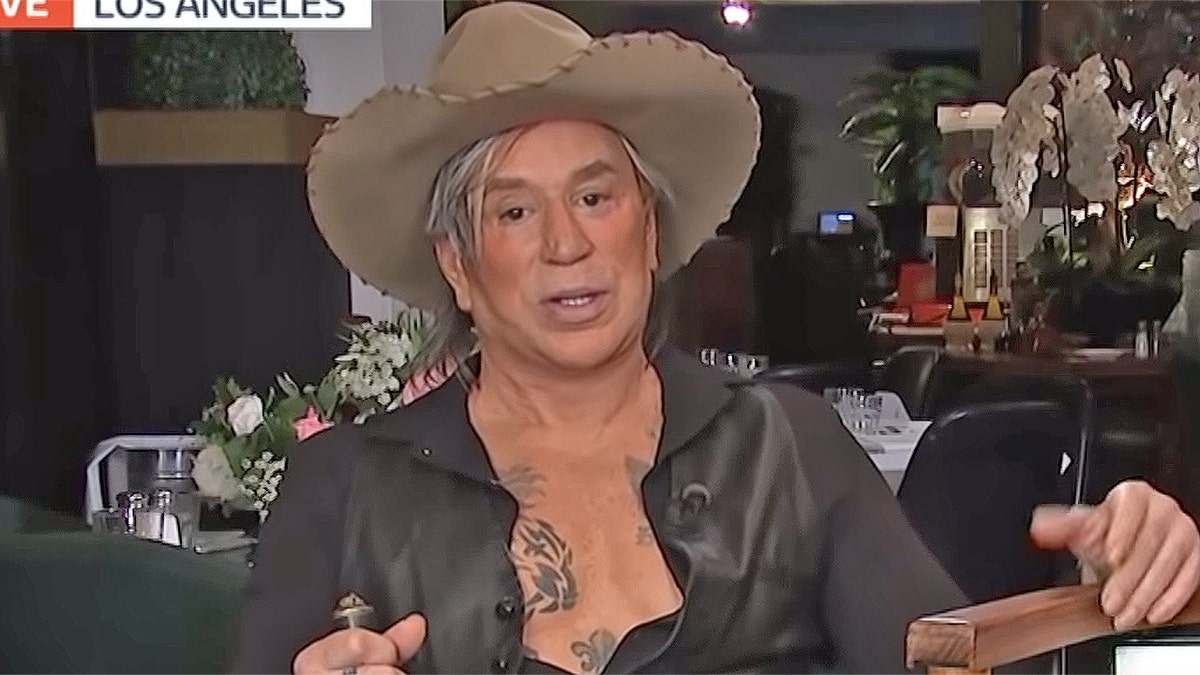 Mickey Rourke stunned viewers with an appearance on 