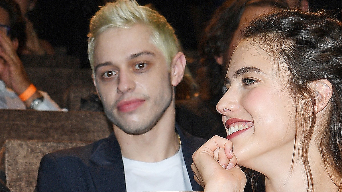 Margaret Qualley and Pete Davidson