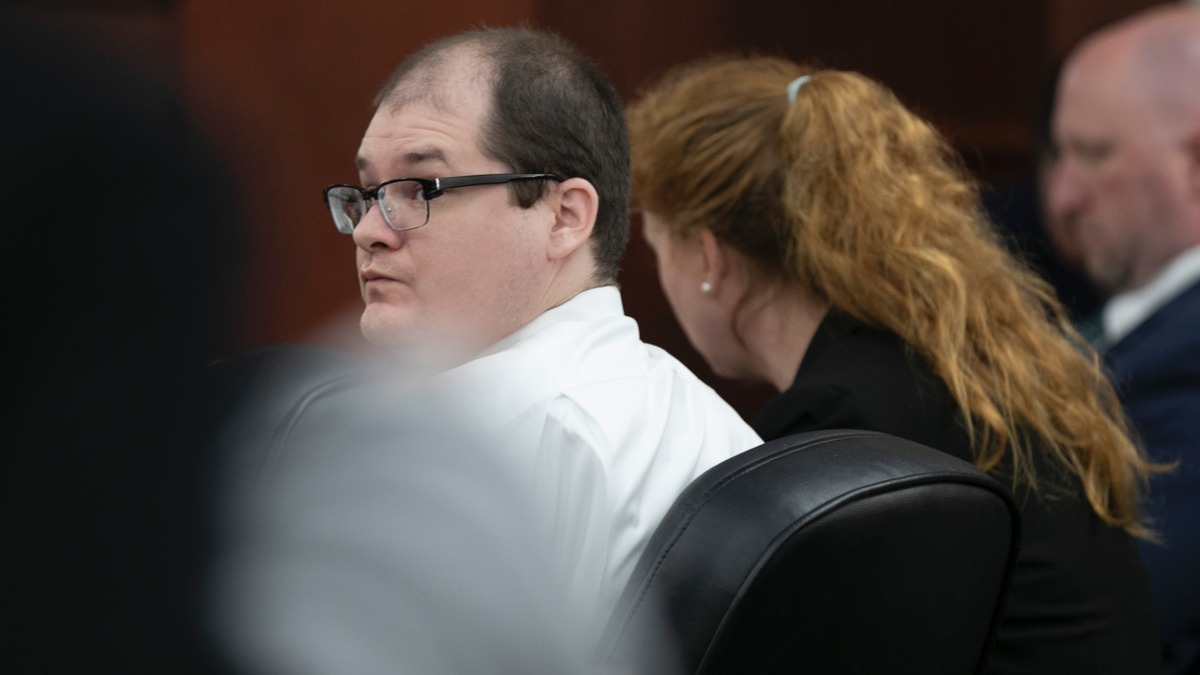 June 13: Timothy Jones Jr. looks around the courtroom during closing arguments of his trial in Lexington, S.C. (Tracy Glantz/The State via AP, Pool)