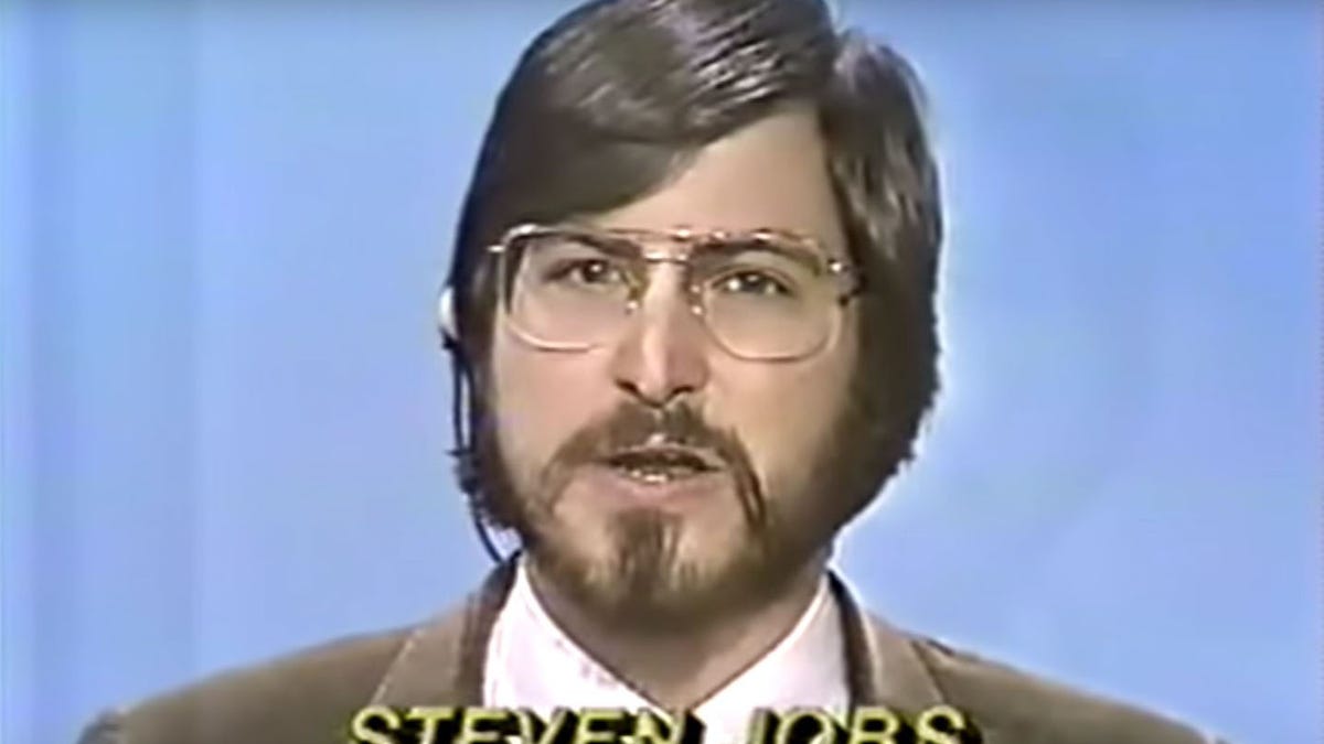 Apple co-founder Steve Jobs is seen above during an interview on ABC News.