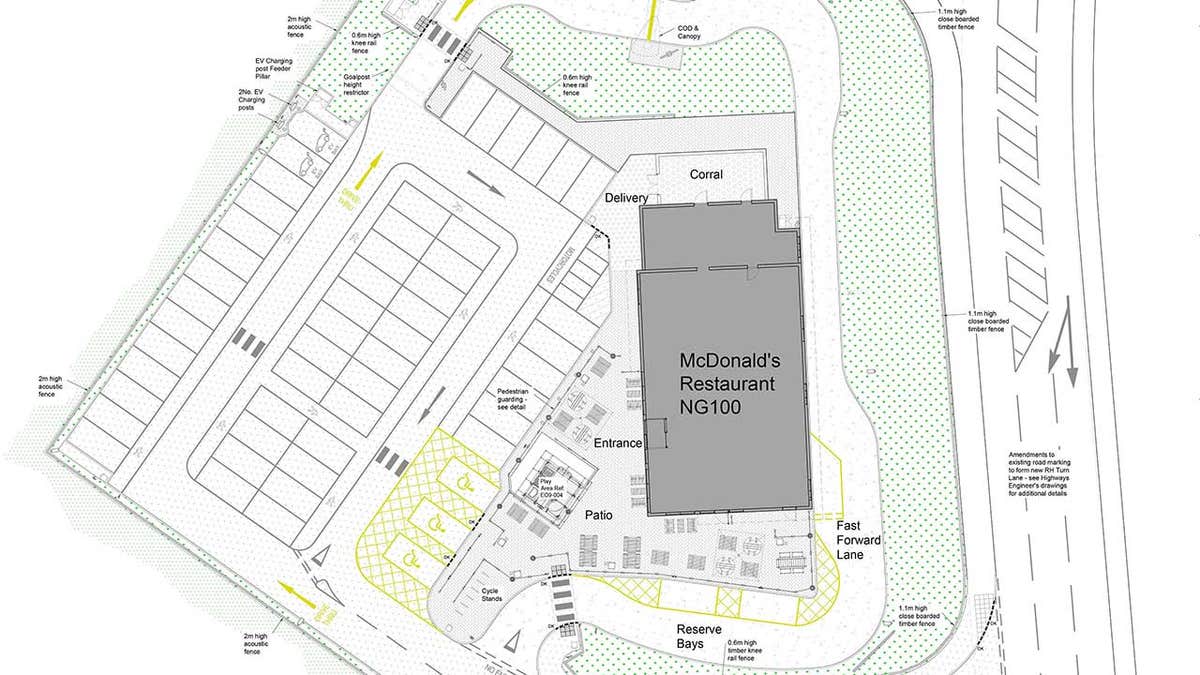 The town's council voted almost unanimously to write to the county, giving support to the application for a McDonald's.