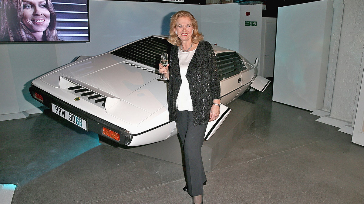 Actress Valerie Leon attends a party ahead of the opening of the Bond In Motion exhibition at the London Film Museum on March 18, 2014 in London, England. The Exhibition is the largest official collection of original Bond vehicles and opens on the 21st March to the general public.  (Photo by Chris Jackson/Getty Images for London Film Museum)