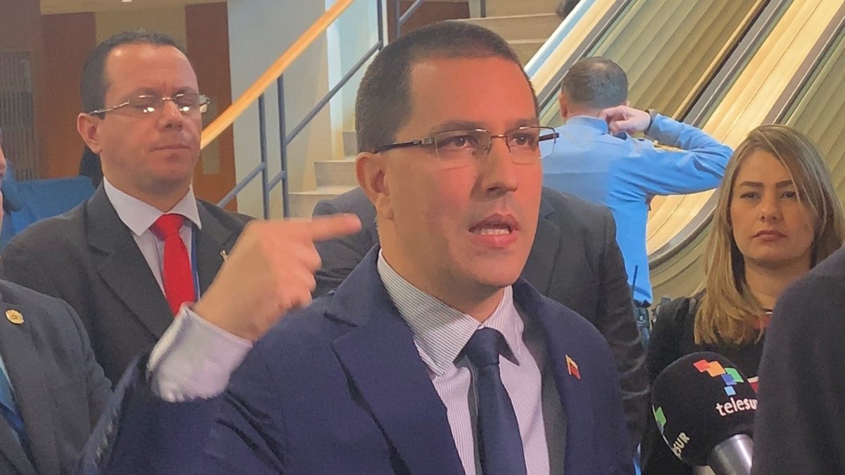 Venezuelan Foreign Minister Jorge Arreaza hit back at the Trump administration's treatment of the Maduro regime.