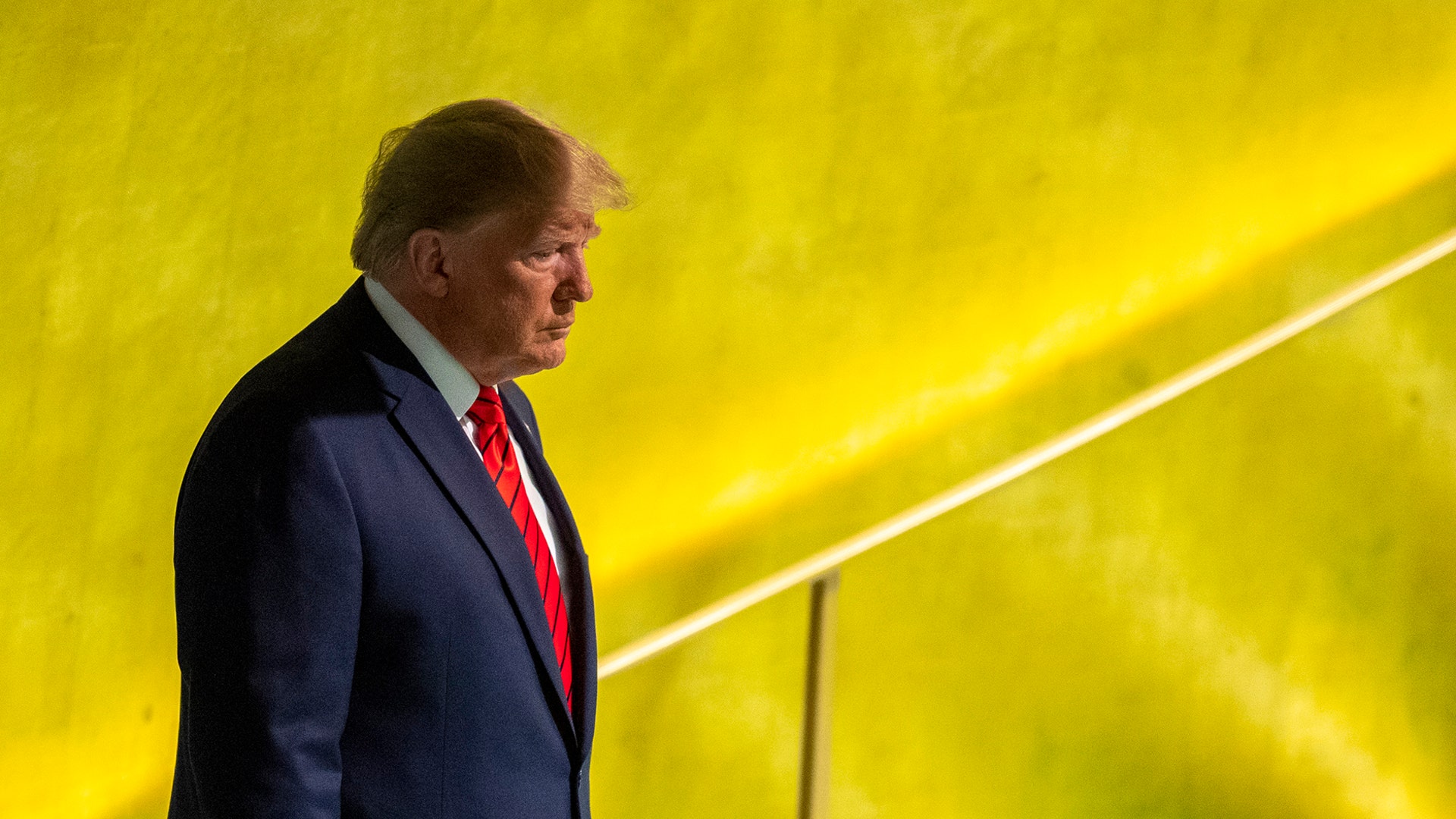 President Donald Trump arrives to address the 74th session of the United Nations General Assembly in New York, Sept. 24, 2019.