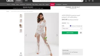 ASOS mocked for 'see-through' lacy jumpsuit sold in bridal section