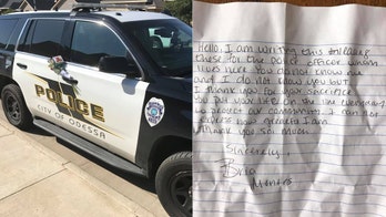 Texas police officer thanks woman for surprise, emotional note following Odessa shooting