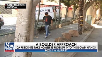 San Francisco removes boulders meant to deter homeless campers because they were 'not big enough'