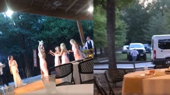 Wedding guest flees reception after girlfriend catches bride's bouquet