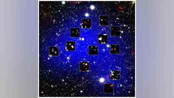 Huge cosmic structures already existed when the universe was a baby