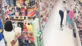 Caught on camera: Woman steals wallet from elderly victim's purse in California supermarket, police say