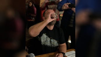 Crowd cheers as man drinks 'Sourtoe Cocktail' made with his own amputated toe