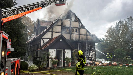 German mom, daughter facing eviction blow up house: police