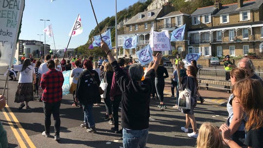 91-year-old among 10 arrested at Extinction Rebellion climate change protests in the United Kingdom