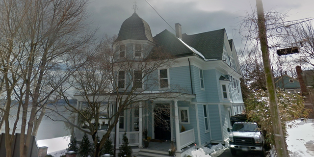 The "legally haunted" home at 1 Laveta Place in Nyack, New York, has been resorted over the years to keep-up its 1890s glory, complete with inlaid hardwood floors, arched doorways and stained-glass.