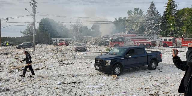 Firefighter dies, 6 others hurt in Farmington, Maine, gas explosion