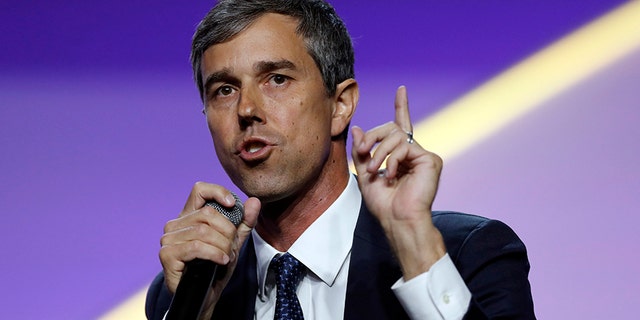 Former U.S. Rep. Beto O'Rourke, D-Texas, speaks during a candidates forum at the 110th NAACP National Convention in Detroit, July 24, 2019.(Associated Press)