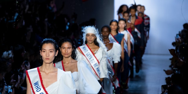 The Prabal Gurung collection is modeled during Fashion Week, Sunday, Sept. 8, 2019 in New York.