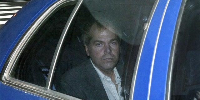 In this Nov. 18, 2003 file photo, John Hinckley Jr. arrives at U.S. District Court in Washington. 