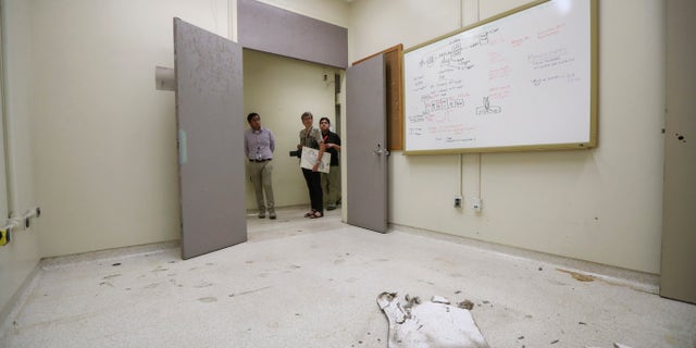 The room at the Lunar Receiving Laboratory at Johnson Space Center in Houston where Neil Armstrong was quarantined after he returned from the moon.