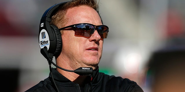 Arkansas State head coach Blake Anderson is pictured in the first half during an NCAA college football bowl game against Nevada, in Tucson, Ariz. Wendy Anderson, the wife of Arkansas State football coach Blake Anderson, died Monday, Aug. 19, 2019, after a two-year fight with breast cancer. She was 49. (AP Photo/Rick Scuteri, File)