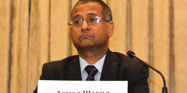 Ahmed Shaheed is seen here in 2017.