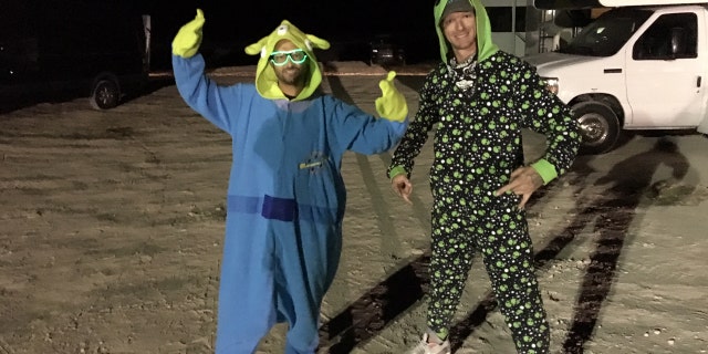 Austin Bustos (left) and Johnny Blaze (right) felt the Area 51 Basecamp in Hiko was "absolutely amazing."