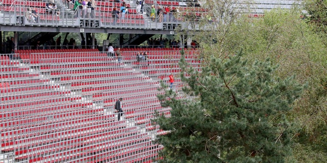 The art installation aims to highlight climate change and deforestation.